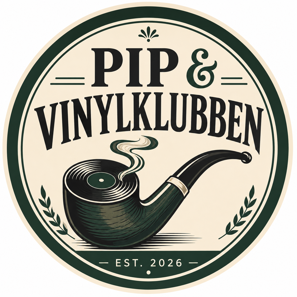 Pip & Vinylklubben logotyp